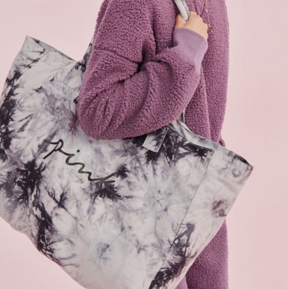 Pink canvas tote